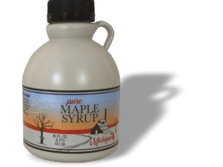 maple syrup very dark color strong taste 16 fl. oz. pint decanter