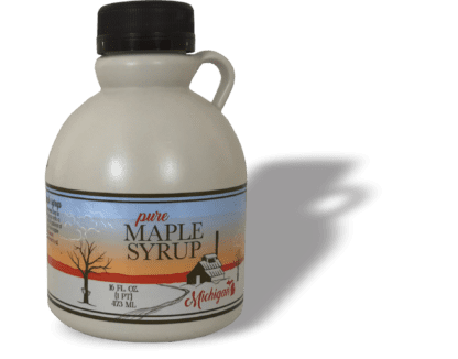 maple syrup very dark color strong taste 16 fl. oz. pint decanter